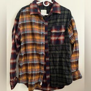 American Eagle Mismatched Flannel